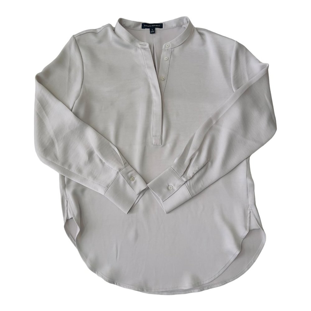 Banana Republic Polina Silk Feel Georgette Blouse Size Small NWOT Women's - Picture 4 of 10